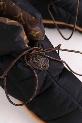 Boots Louis Vuitton Noir en Tissu