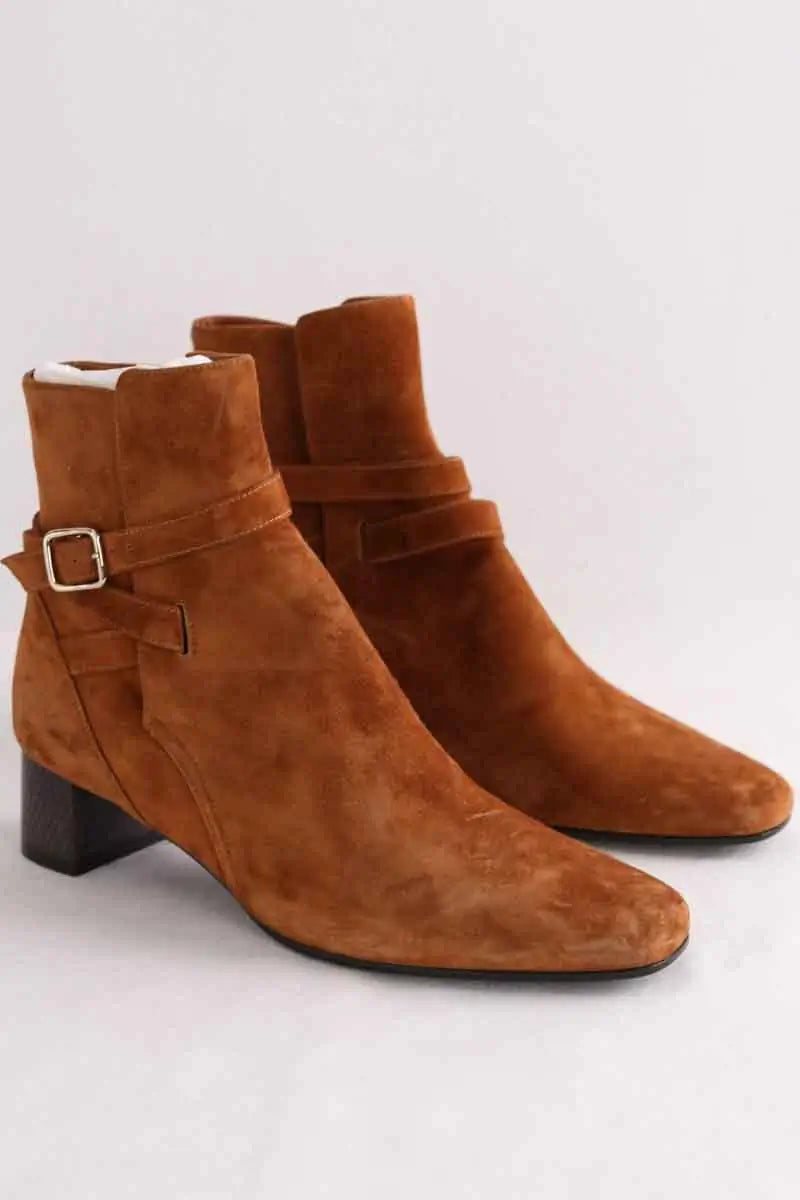Boots Michel Vivien Camel en Daim