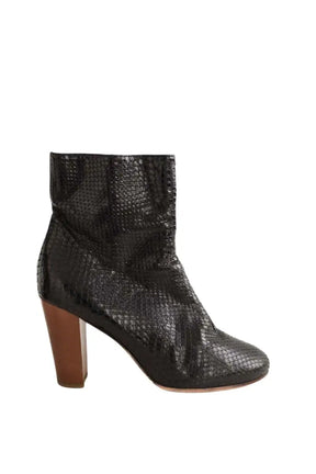 Boots Michel Vivien Noir en Cuir, taille 39 - Seconde Main
