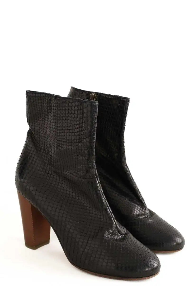 Boots Michel Vivien Noir en Cuir