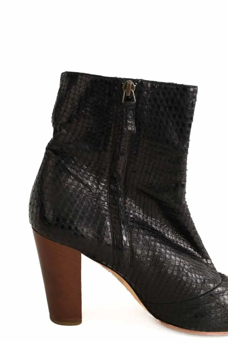 Boots Michel Vivien Noir en Cuir