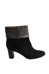 Boots Michel Vivien Noir en Daim, taille 40 - Seconde Main