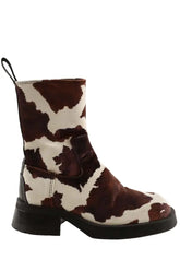 Boots Miista Marron en Tissu, taille 37 - Seconde Main
