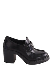 Boots mocassin Prada Noir en Cuir, taille 37 - Seconde Main