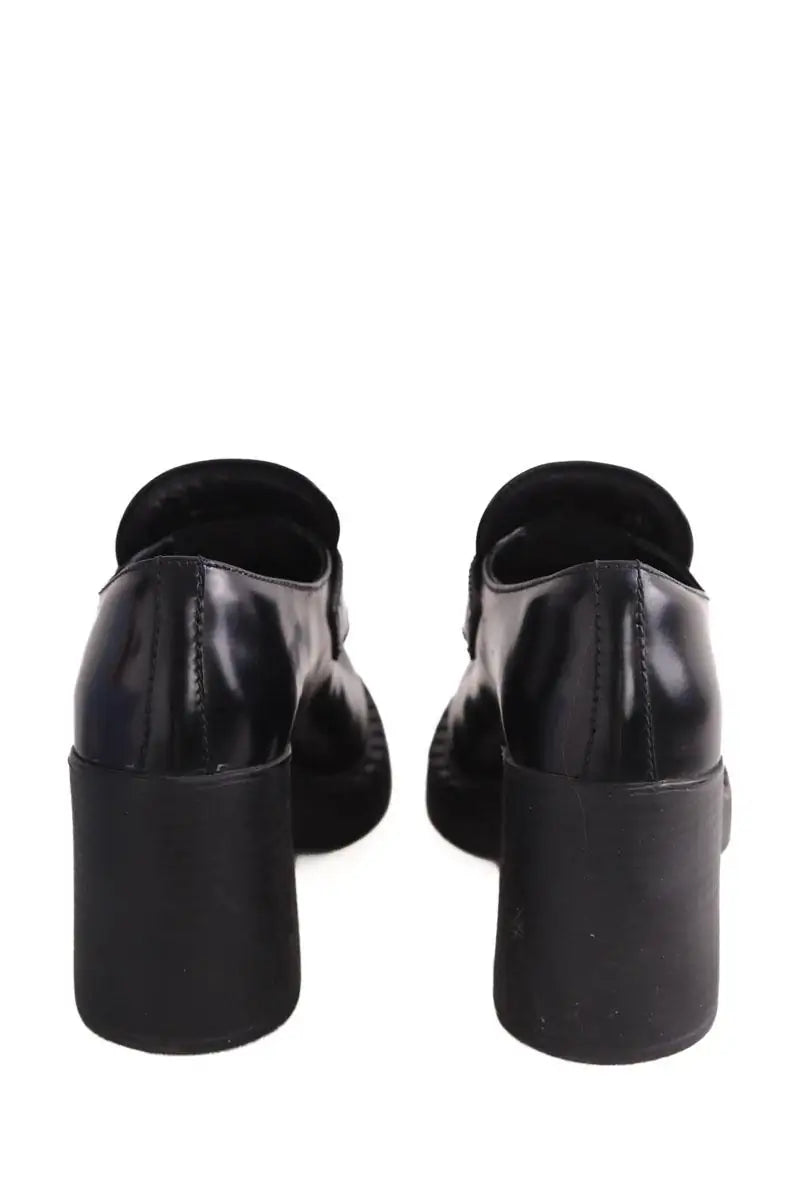 Boots mocassin Prada Noir en Cuir