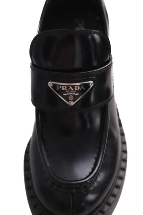 Boots mocassin Prada Noir en Cuir