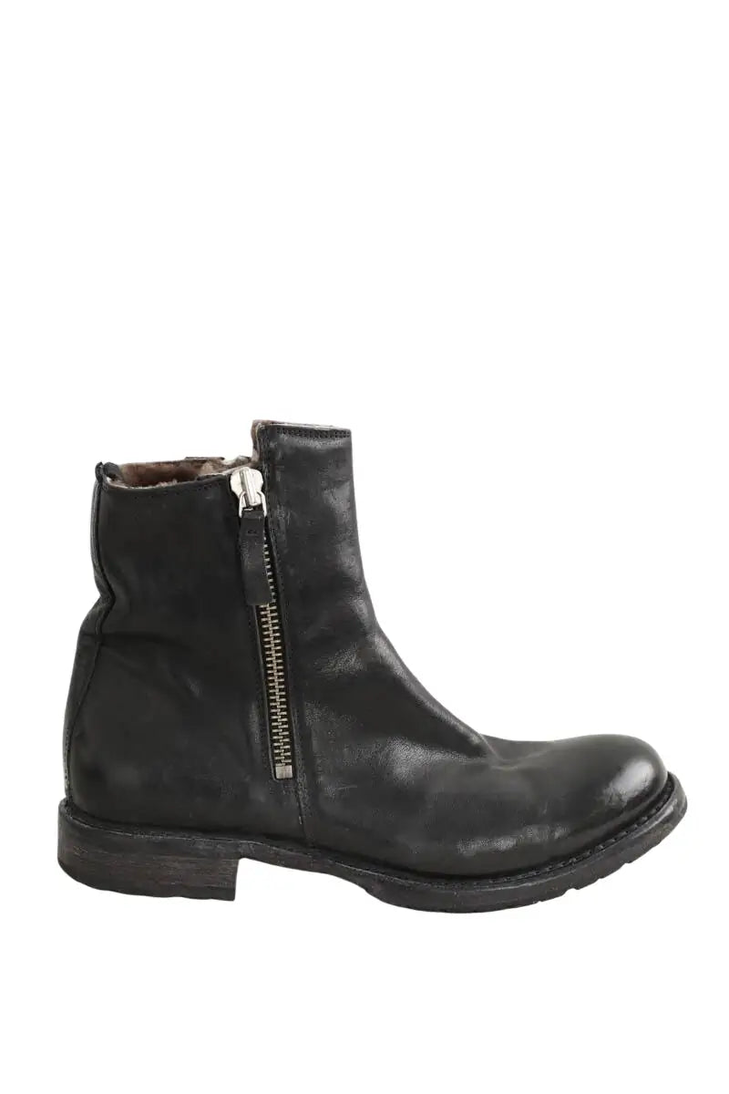 Boots Moma Noir en Cuir, taille 41 - Seconde Main