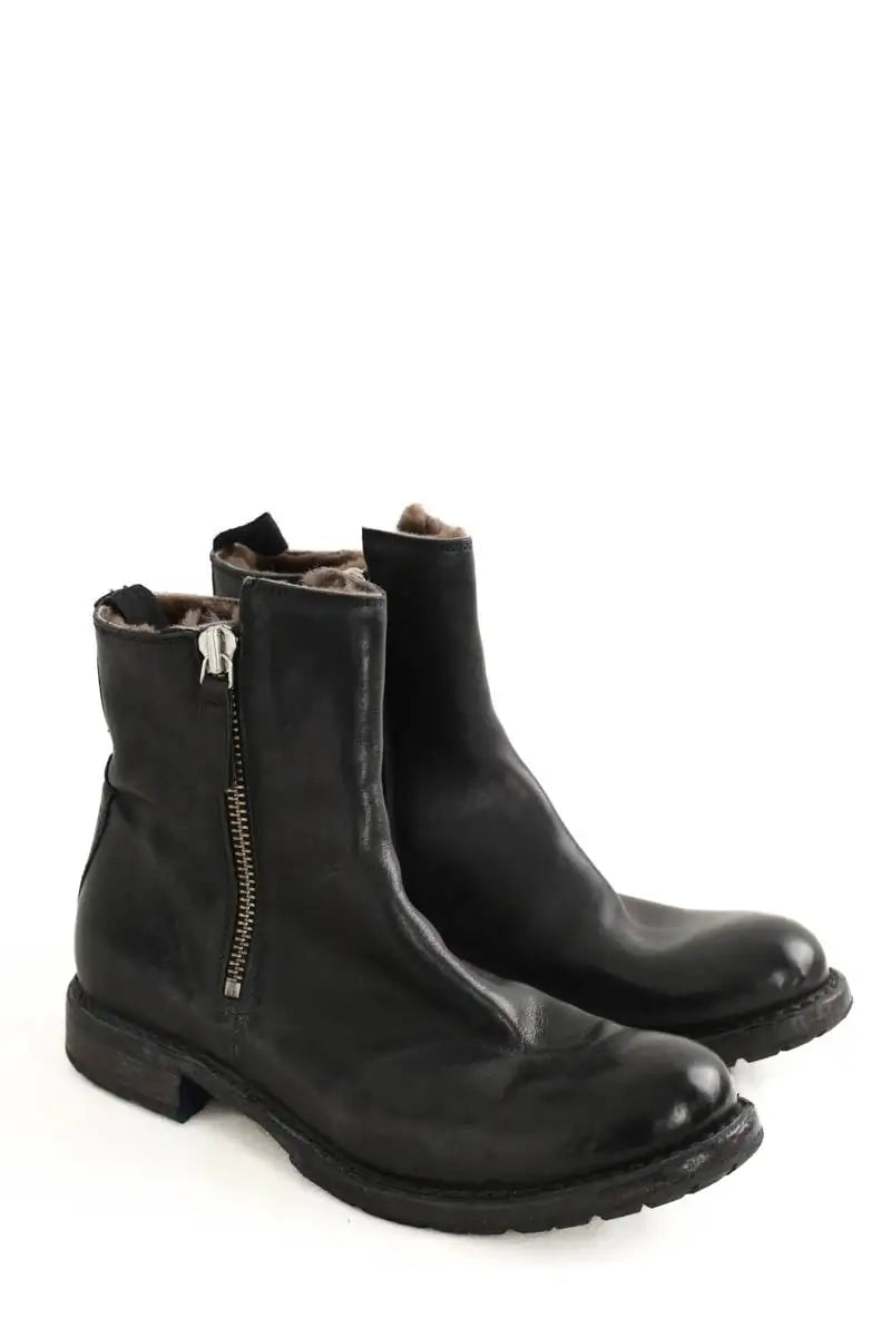 Boots Moma Noir en Cuir