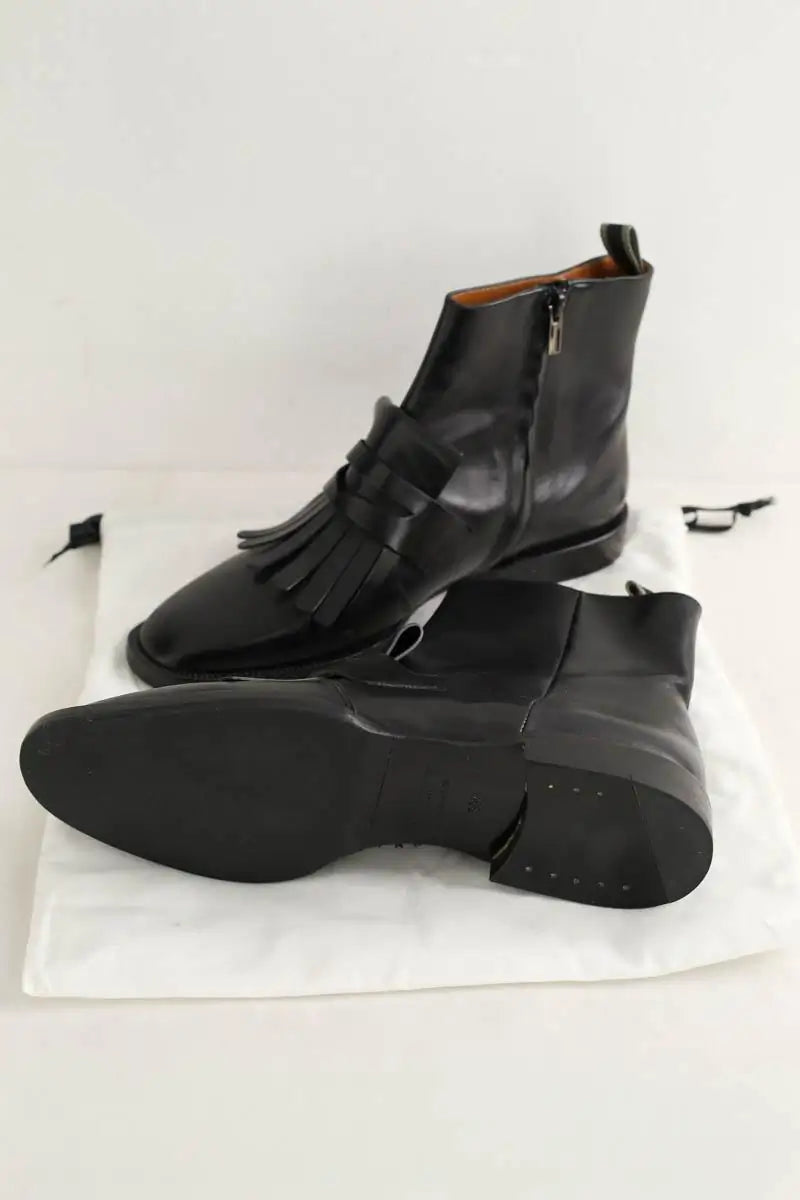Boots motardes Robert Clergerie Noir en Cuir
