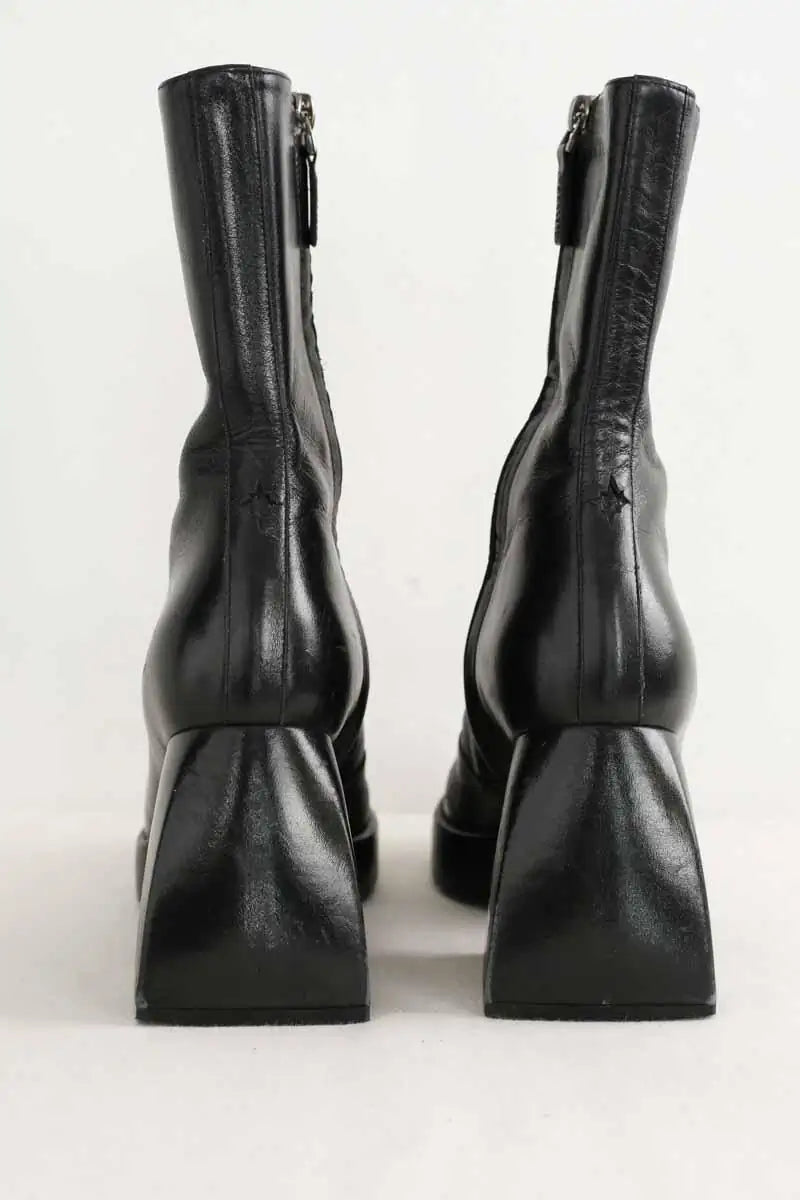 Boots Nodaleto Noir en Cuir