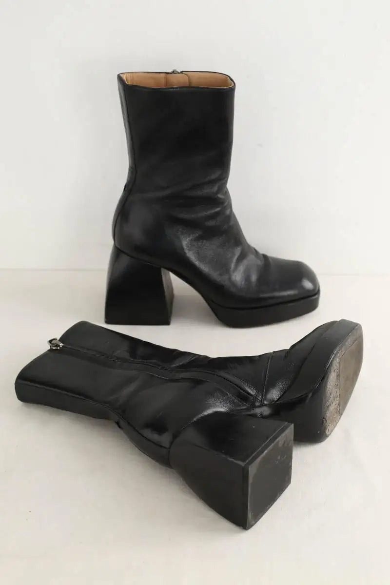 Boots Nodaleto Noir en Cuir