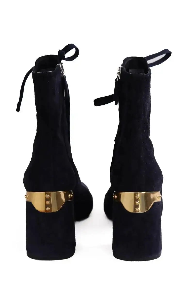 Boots Prada Marine en Daim