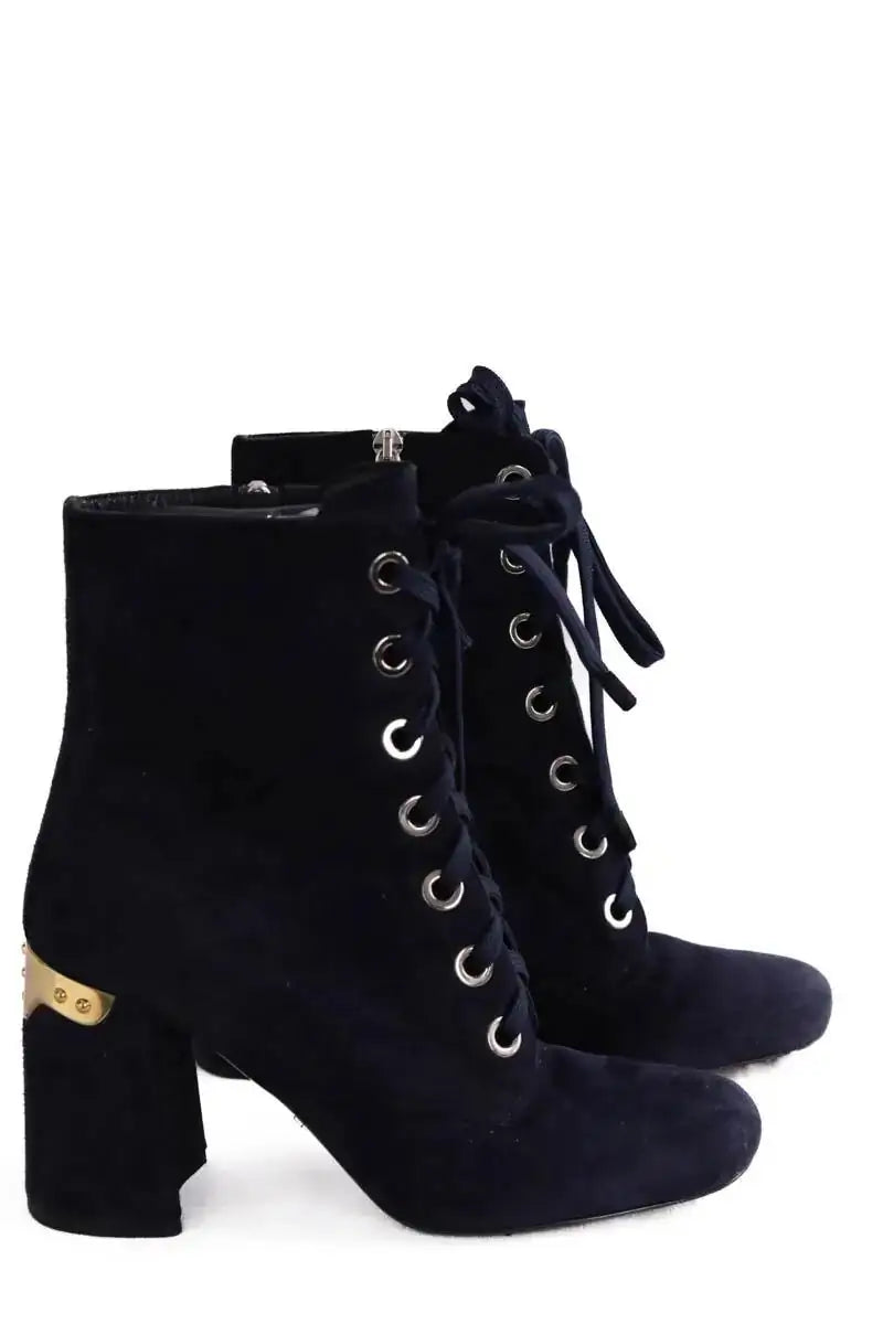 Boots Prada Marine en Daim