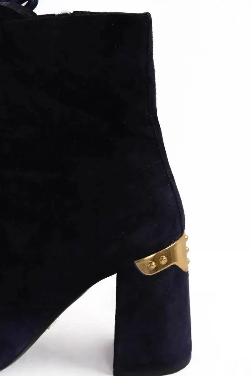 Boots Prada Marine en Daim