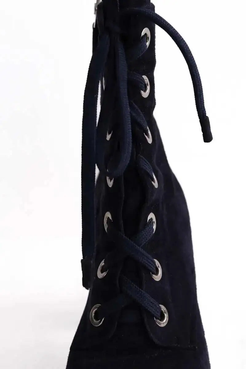 Boots Prada Marine en Daim
