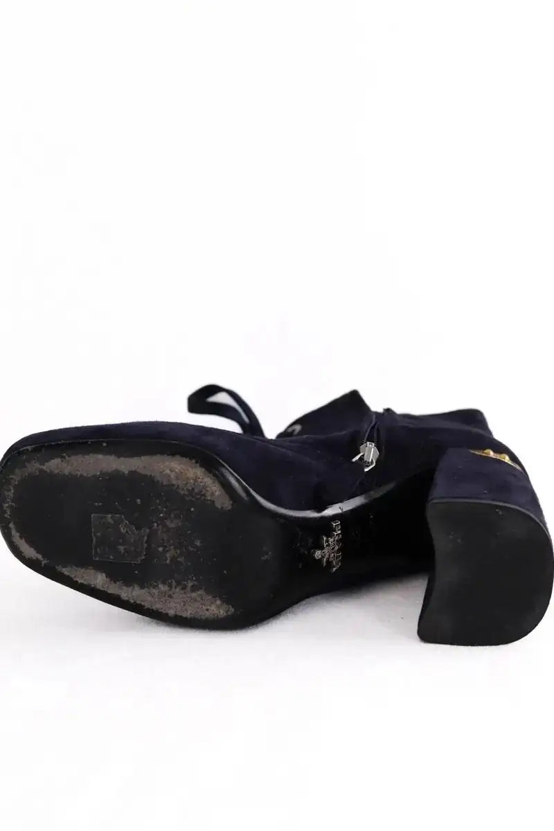 Boots Prada Marine en Daim