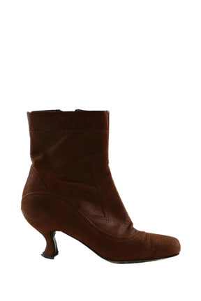 Boots Prada Marron en Cuir, taille 38 - Seconde Main