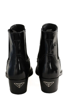 Boots Prada Noir en Cuir