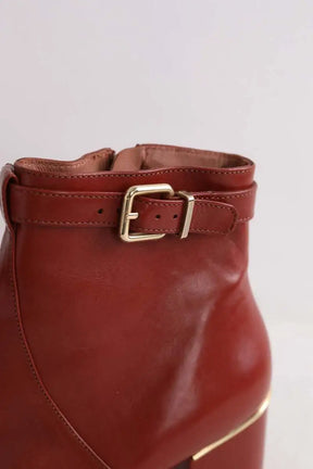 Boots Robert Clergerie Marron en Cuir
