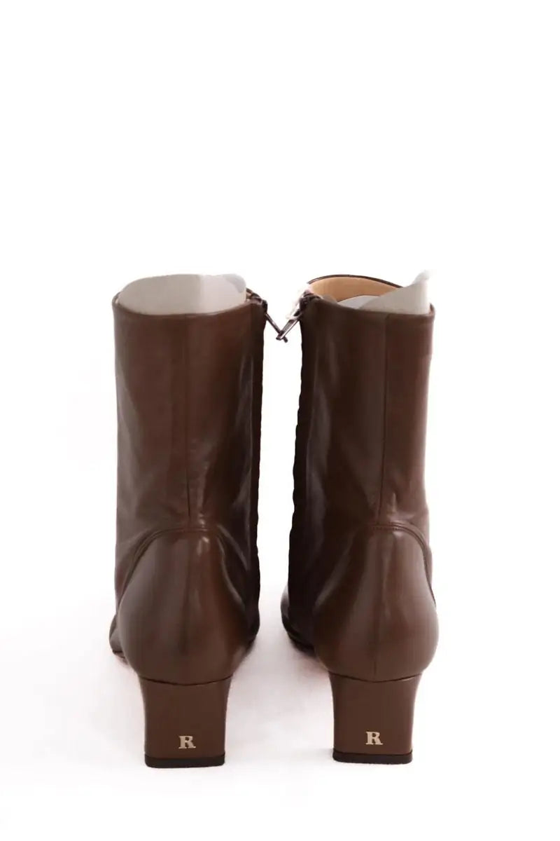 Boots Rouje Marron en Cuir