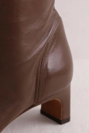 Boots Rouje Marron en Cuir