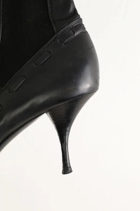 Boots Saint Laurent Noir en Cuir