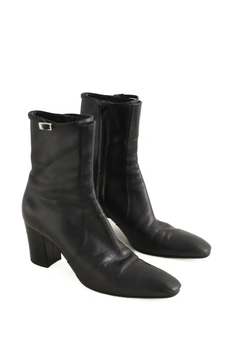 Boots Saint Laurent Noir en Cuir