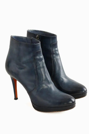 Boots Santoni Bleu en Cuir