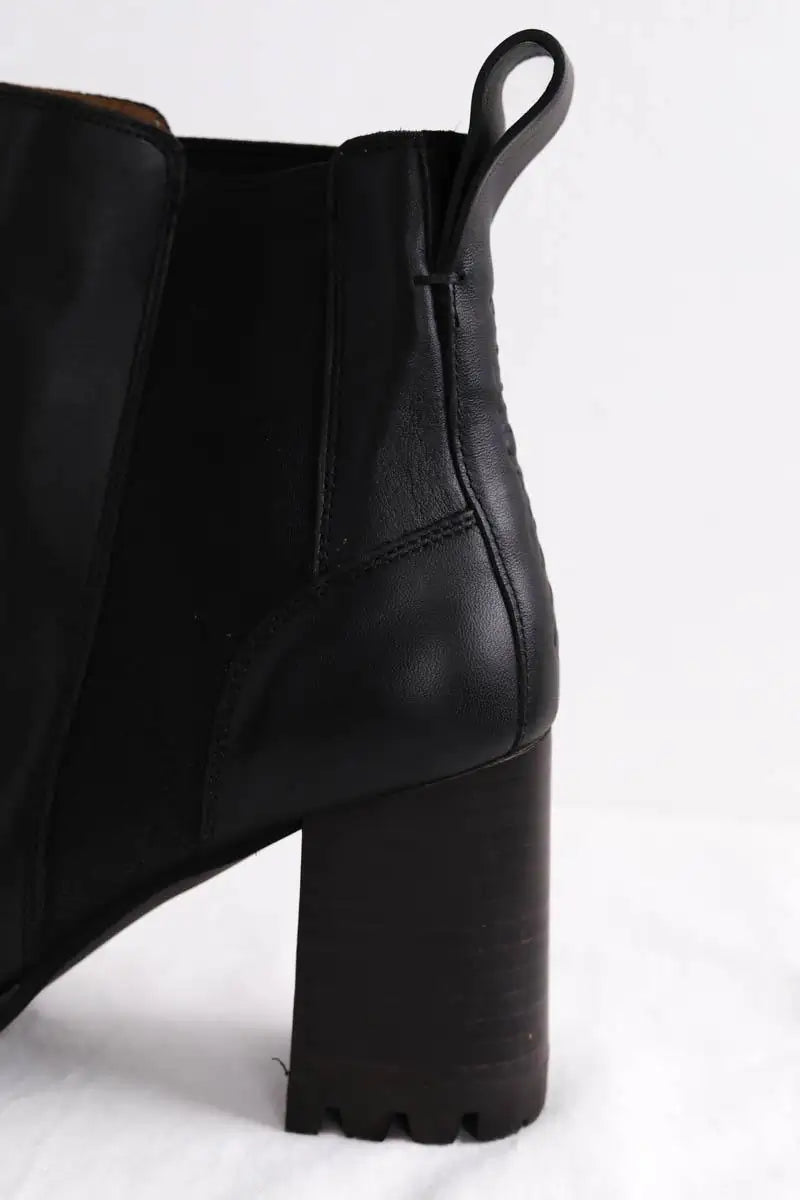 Boots See By Chloé Noir en Cuir
