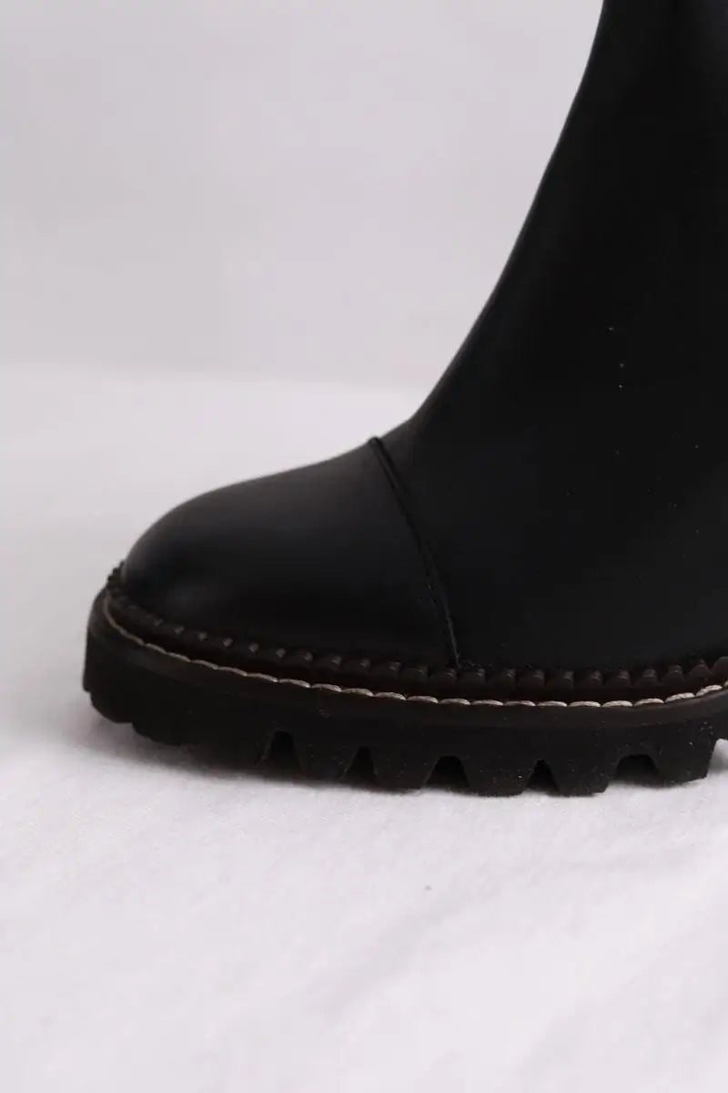 Boots See By Chloé Noir en Cuir