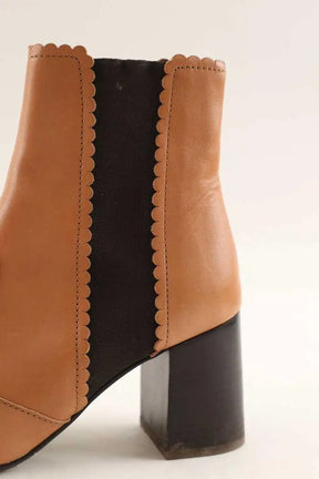 Boots See By Chloé Rose en Cuir