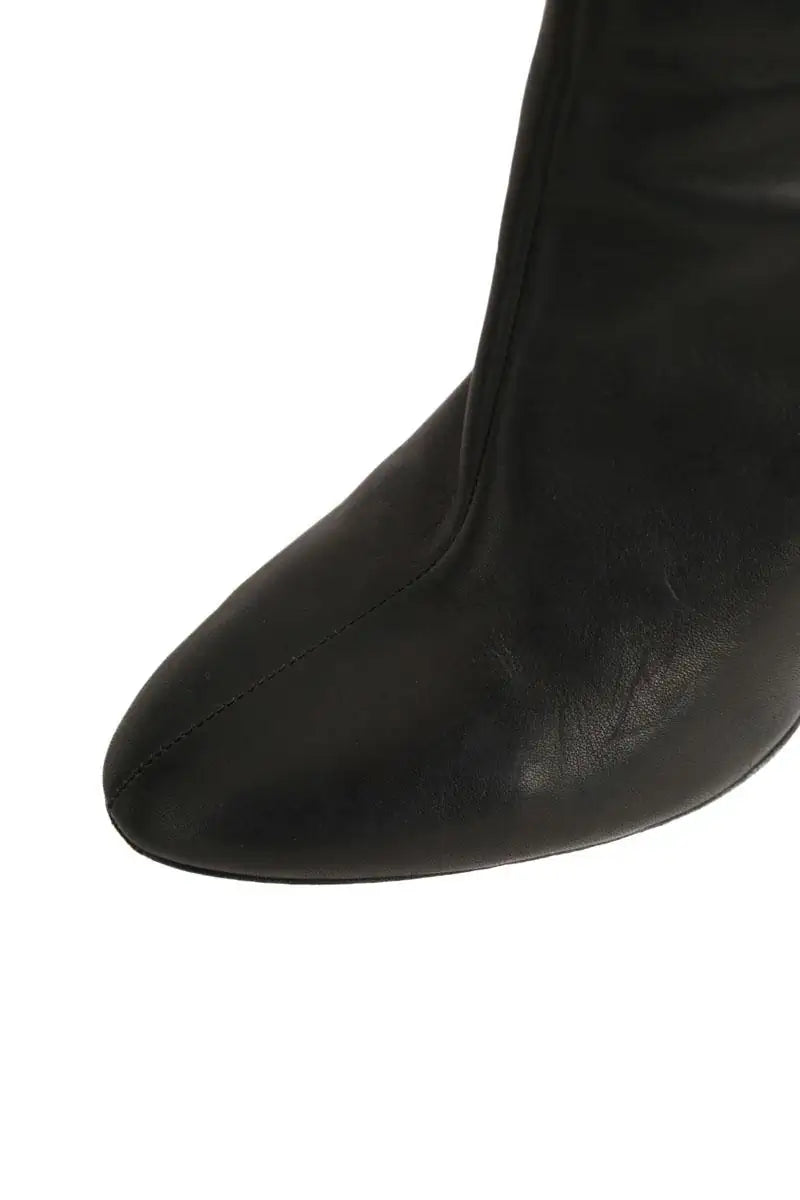 Boots Self-Portrait Noir en Cuir