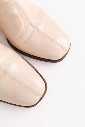 Boots Sézane Beige en Cuir verni