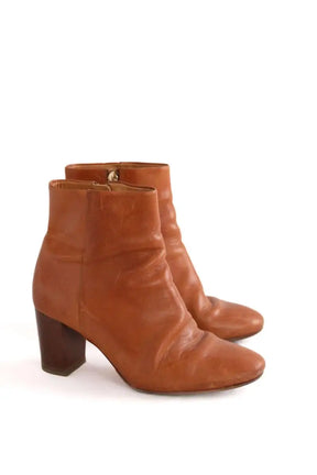 Boots Sézane Camel en Cuir
