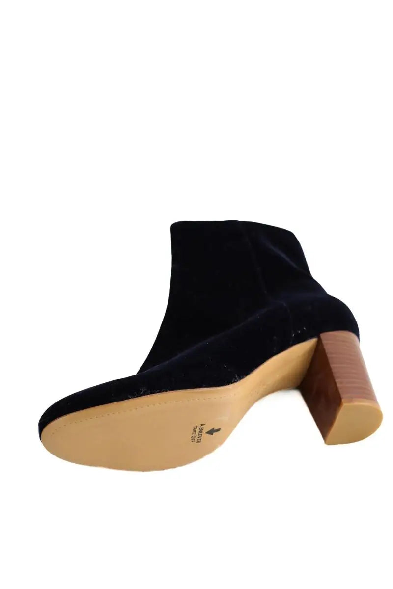 Boots Sézane Marine en Fausse fourrure