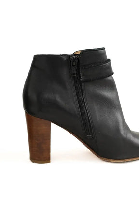 Boots Sézane Noir en Cuir