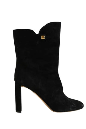 Boots Skorpios Noir en Daim, taille 37 - Seconde Main