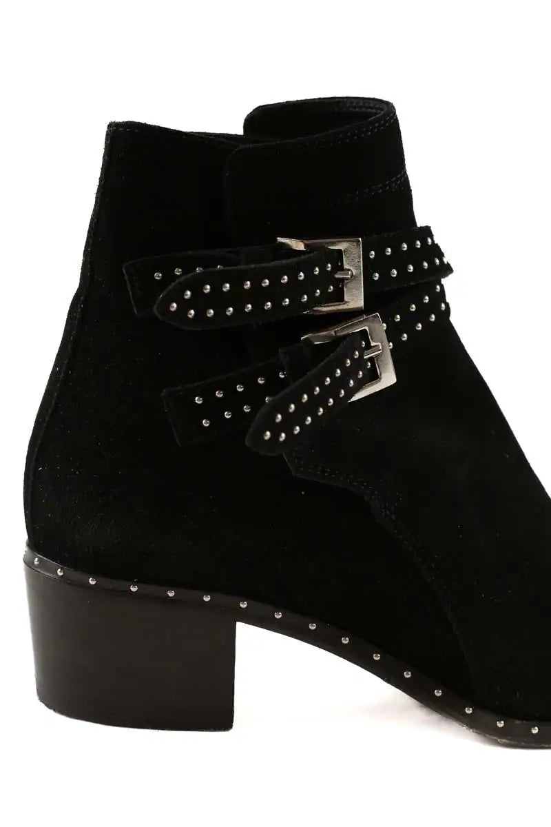 Boots The Kooples Noir en Daim