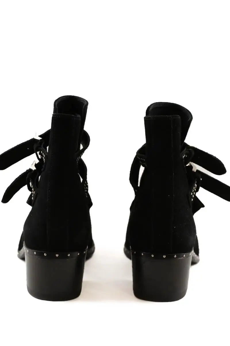 Boots The Kooples Noir en Daim