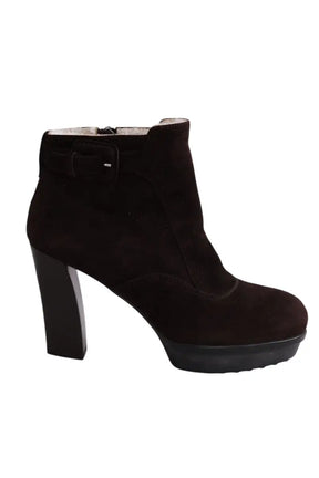Boots Tod's Marron en Daim, taille 36 - Seconde Main