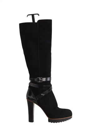 Boots Tod's Noir en Daim, taille 36 - Seconde Main