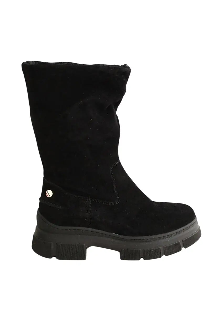 Boots Tommy Hilfiger Noir en Daim, taille 37 - Seconde Main
