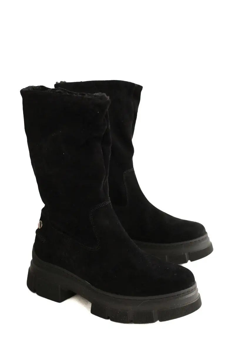Boots Tommy Hilfiger Noir en Daim