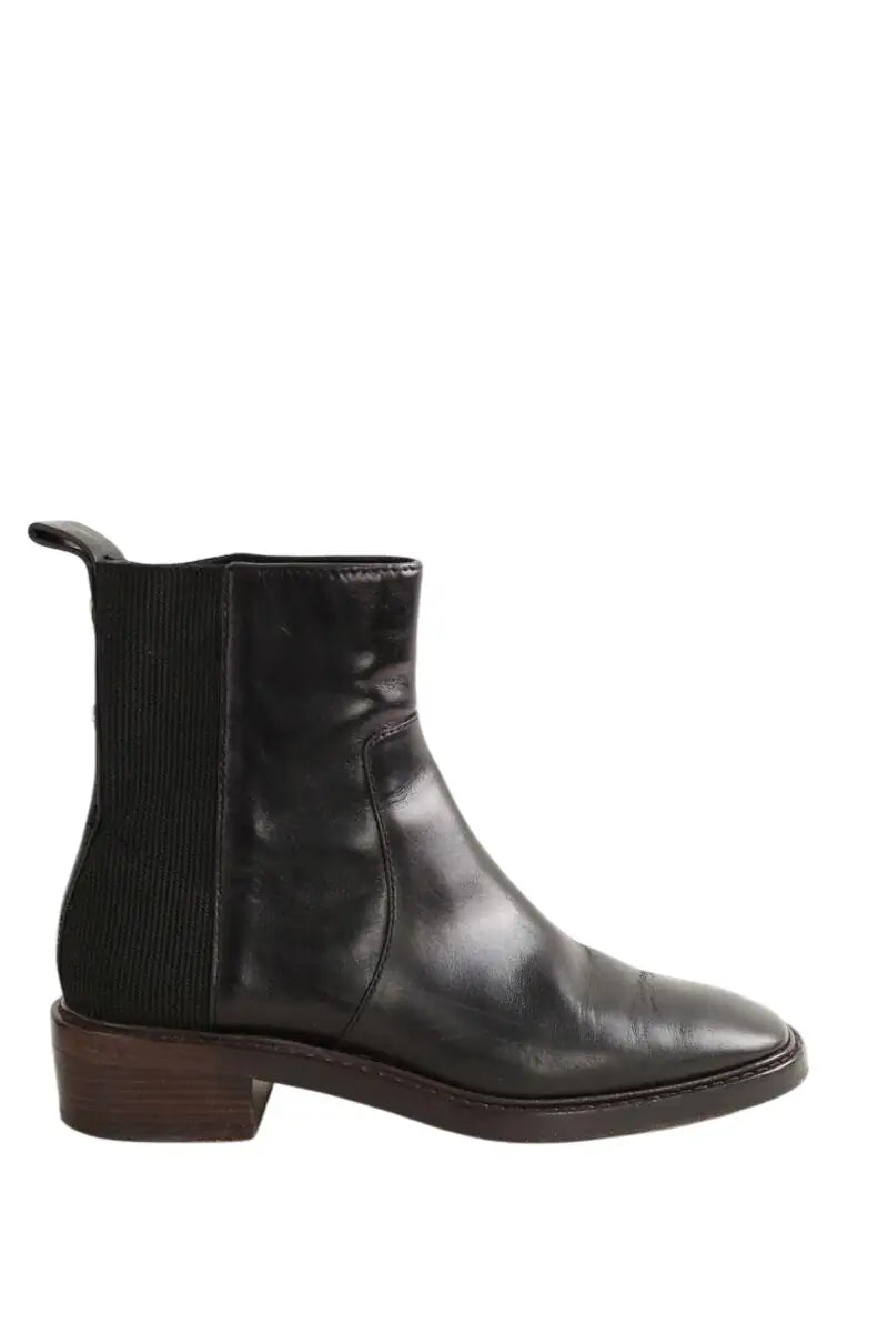 Boots Tory Burch Noir en Cuir, taille 37 - Seconde Main