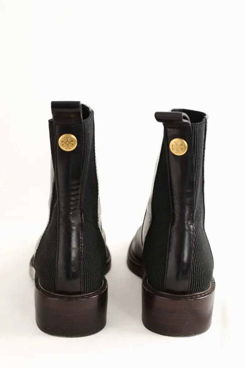 Boots Tory Burch Noir en Cuir