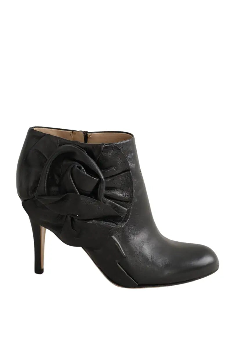 Boots Valentino Noir en Cuir, taille 35 - Seconde Main