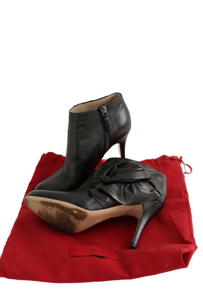 Boots Valentino Noir en Cuir