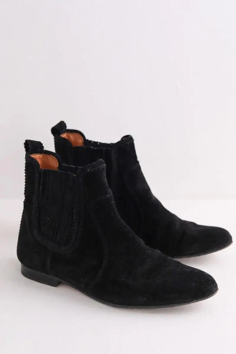 Boots Vanessa Bruno Noir en Daim