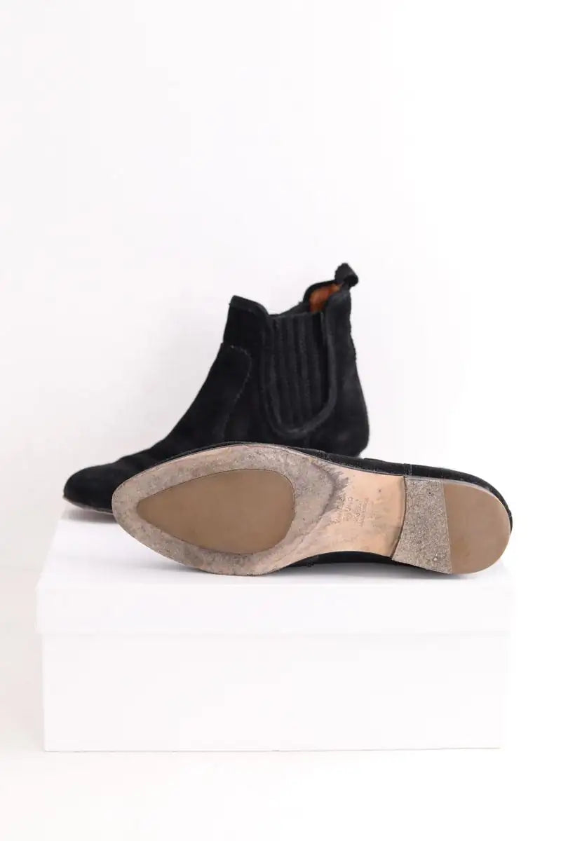 Boots Vanessa Bruno Noir en Daim