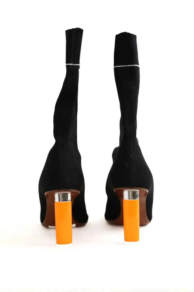 Boots VETEMENTS Noir en Tissu